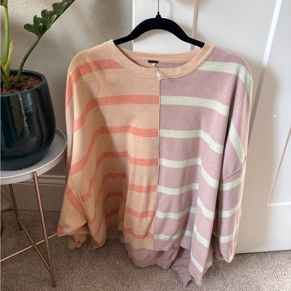 Free People Multicolor Striped Sweater